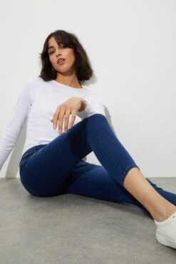 Dorothy Perkins Petite Midwash Skinny Ellis Jeans