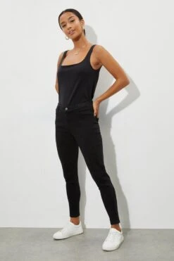 Dorothy Perkins Petite Black Skinny Ellis Jeans