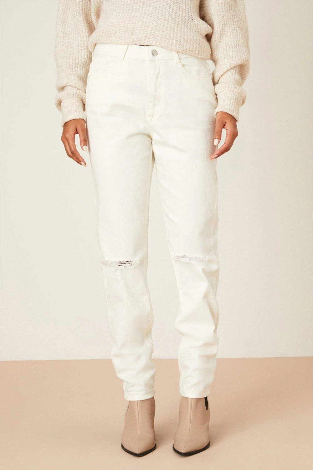 Dorothy Perkins Slim Rip Mom Jeans 2 Dorothy Perkins Slim Rip Mom Jeans - Image 2