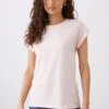 Dorothy Perkins Petite Cotton 3 Pack Roll Sleeve T-Shirt