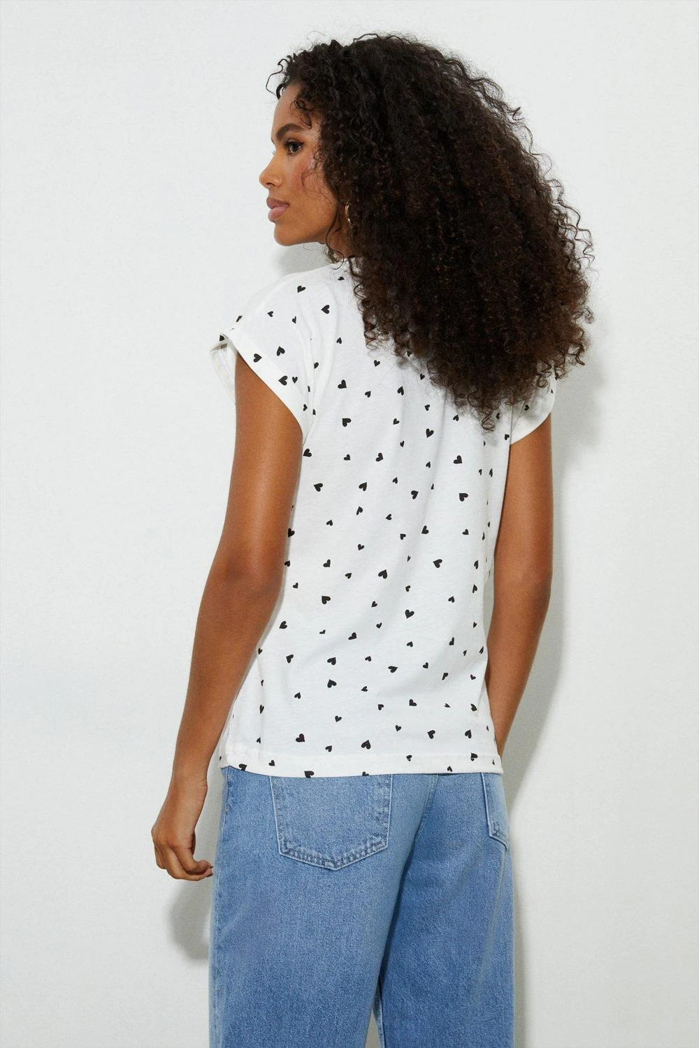 Dorothy Perkins Petite Cotton Heart T-Shirt 3 Dorothy Perkins Petite Cotton Heart T-Shirt - Image 3