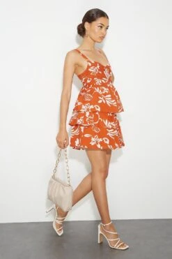 Dorothy Perkins Petite Floral Linen Cami Top 5 Dorothy Perkins Petite Floral Linen Cami Top -Perkinsdory Store bqq04819 terracotta xl 1