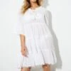 Dorothy Perkins White Beach Cover Up Dress