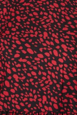 Dorothy Perkins Red Spot High Neck Smock Mini Dress -Perkinsdory Store bqq07990 red xl 4