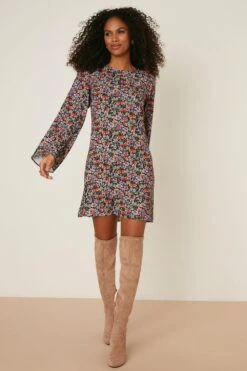 Dorothy Perkins Key Hole Mini Shift Dress -Perkinsdory Store bqq08386 multi xl 1