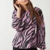 Dorothy Perkins Petite Zebra Print Tea Blouse