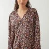 Dorothy Perkins Petite Animal Collarless Shirt