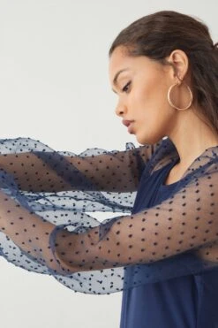 Dorothy Perkins Petite Woven Raglan Sleeve Top -Perkinsdory Store bqq09492 navy xl 3