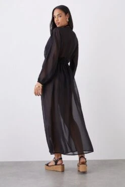 Dorothy Perkins Chiffon Printed Kaftan 6 Dorothy Perkins Chiffon Printed Kaftan -Perkinsdory Store bqq09994 black xl 2