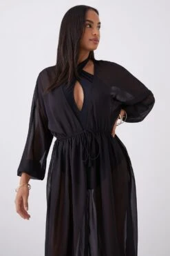 Dorothy Perkins Chiffon Printed Kaftan 7 Dorothy Perkins Chiffon Printed Kaftan -Perkinsdory Store bqq09994 black xl 3