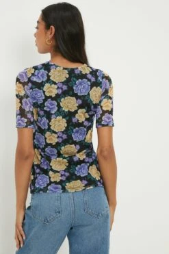 Dorothy Perkins Mesh Twist Front Top -Perkinsdory Store bqq10062 multi xl 2