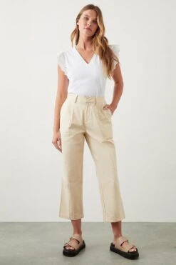 Dorothy Perkins Petite Cotton Crop Trousers