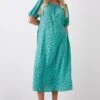 Dorothy Perkins Curve Green Tulip Short Sleeve Midi Dress