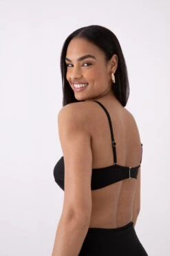 Dorothy Perkins Bandeau Removeable Strap Bikini Top -Perkinsdory Store bqq10549 black xl 2