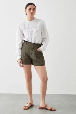 Dorothy Perkins Petite Frill Waist Shorts