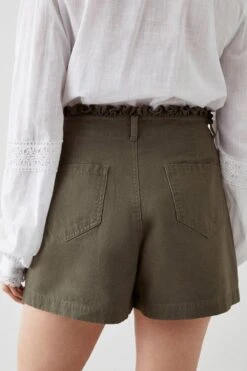 Dorothy Perkins Petite Frill Waist Shorts -Perkinsdory Store bqq10685 sage xl 2