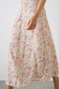 Dorothy Perkins Tall Pastel Ditsy Print Square Neck Cami Midi Dress -Perkinsdory Store bqq10804 multi xl 2