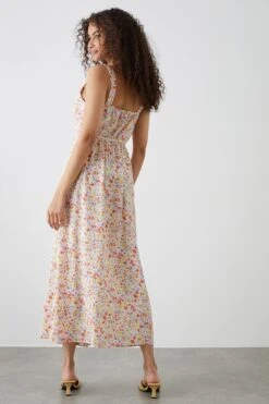 Dorothy Perkins Tall Pastel Ditsy Print Square Neck Cami Midi Dress -Perkinsdory Store bqq10804 multi xl 3