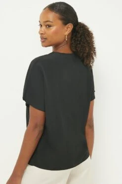 Dorothy Perkins Pleat Neck Blouse 5 Dorothy Perkins Pleat Neck Blouse -Perkinsdory Store bqq11187 black xl 2