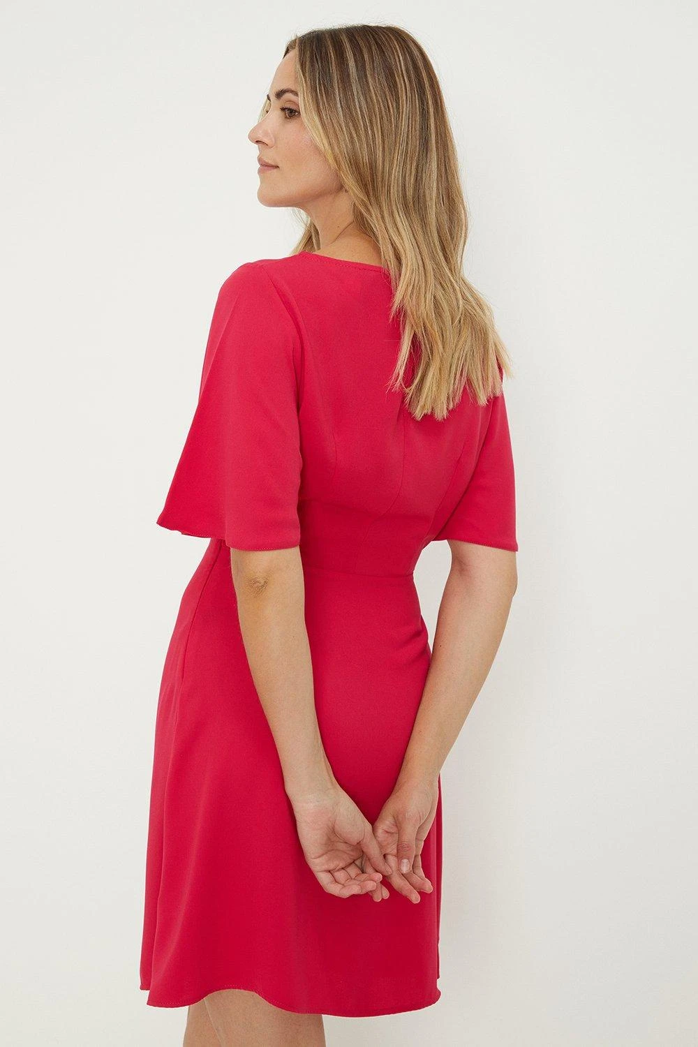 Dorothy Perkins Flutter Sleeve Mini Dress 3 Dorothy Perkins Flutter Sleeve Mini Dress - Image 3