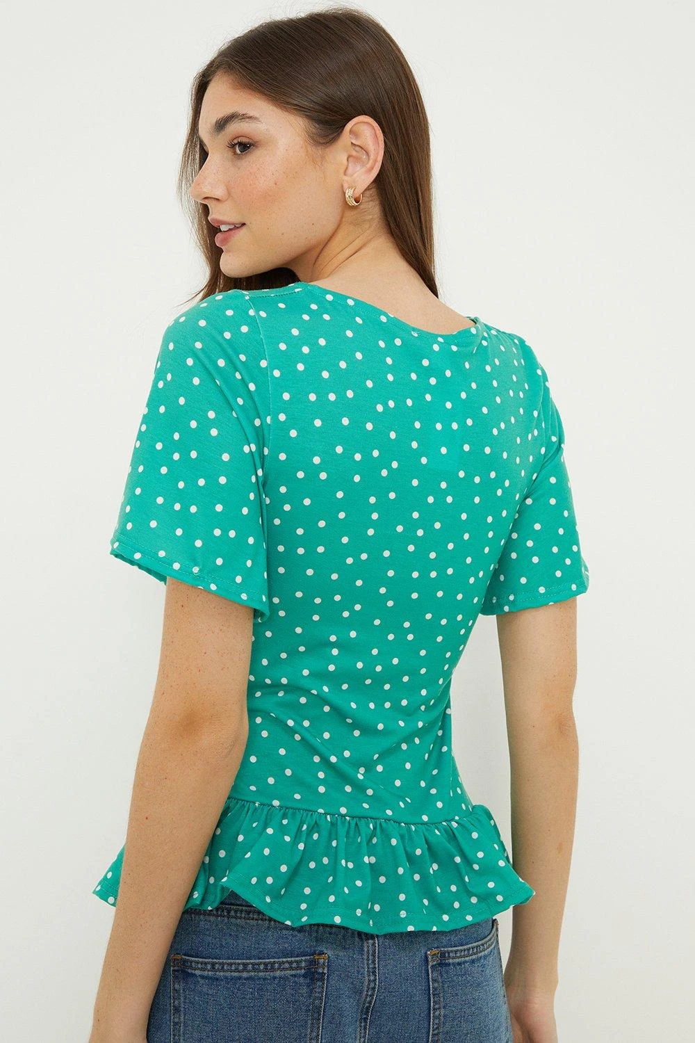 Dorothy Perkins Drawstring Frill Hem Top 3 Dorothy Perkins Drawstring Frill Hem Top - Image 3