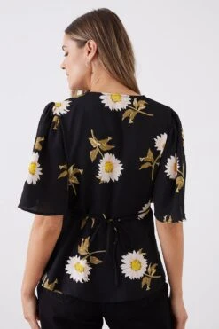 Dorothy Perkins Daisy Button Front Tea Blouse -Perkinsdory Store bqq11475 black xl 2