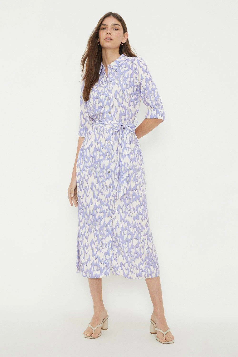Dorothy Perkins Printed Midi Shirt Dress 1 Dorothy Perkins Printed Midi Shirt Dress