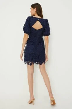 Dorothy Perkins Lace Mini Dress -Perkinsdory Store bqq11599 navy xl 2