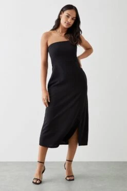 Dorothy Perkins Bandeau Midi Dress With Pockets