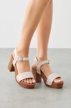 Dorothy Perkins Thalia Wooden Platform Heels