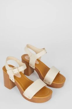 Dorothy Perkins Thalia Wooden Platform Heels -Perkinsdory Store bqq12024 beige xl 2