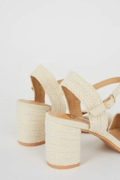 Dorothy Perkins Treasure Raffia Heeled Sandals -Perkinsdory Store bqq12025 beige xl 3