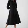Dorothy Perkins Black Midi Shirt Dress