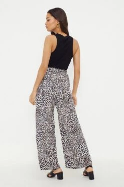 Dorothy Perkins Petite Leopard Print Straight Leg Trousers 6 Dorothy Perkins Petite Leopard Print Straight Leg Trousers -Perkinsdory Store bqq12232 animal xl 2