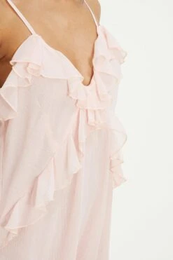 Dorothy Perkins Floral Chiffon Ruffle Strappy Midi Dress -Perkinsdory Store bqq12258 lemon xl 4