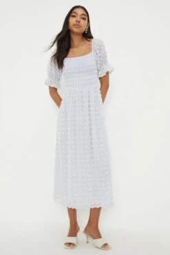 Dorothy Perkins Dobby Chiffon Midi Dress