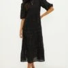 Dorothy Perkins Broderie Trim Tiered Maxi Dress