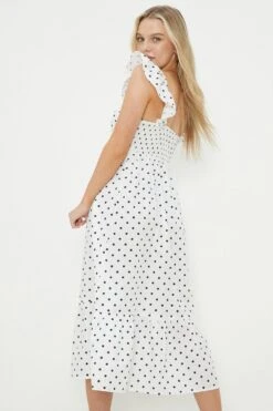 Dorothy Perkins Petite White Ruffle Strap Midi -Perkinsdory Store bqq12329 white xl 3