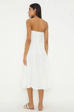 Dorothy Perkins Cutwork Bandeau Midi Dress 7 Dorothy Perkins Cutwork Bandeau Midi Dress -Perkinsdory Store bqq12449 ivory xl 3