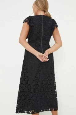 Dorothy Perkins Curve Lace Ruffle Midi Dress -Perkinsdory Store bqq12457 black xl 3