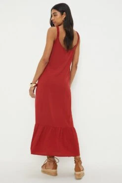 Dorothy Perkins Ruched Strap Beach Dress -Perkinsdory Store bqq12599 rust xl 2