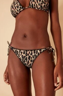 Accessorize Leopard Blanket Stitch Bikini Bottoms