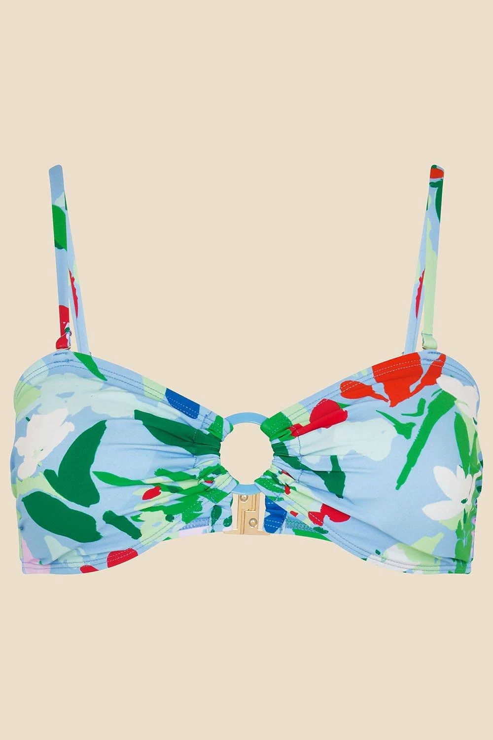Accessorize Abstract Floral Ring Detail Bandeau Bikini Top 4 Accessorize Abstract Floral Ring Detail Bandeau Bikini Top - Image 4