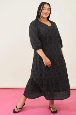 Accessorize Schiffli Midi Dress