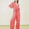 Accessorize Shell Print Wide Leg Jumpsuit