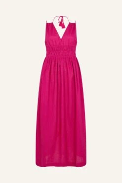 Accessorize Plain Strappy Sundress -Perkinsdory Store m5045463489271 pink xl 3