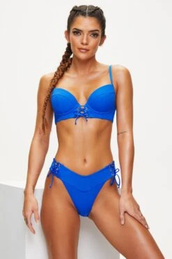 Ann Summers Catalina Underwired Bikini Top -Perkinsdory Store m5050890603398 blue xl 4