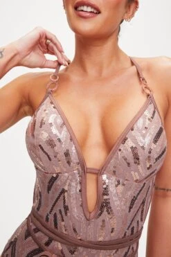 Ann Summers Gold Coast Soft Swimsuit -Perkinsdory Store m5050890604760 beige xl 2