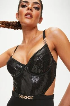 Ann Summers Hold Me Tight Swimsuit -Perkinsdory Store m5050890607365 black xl 2