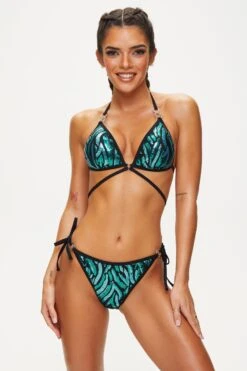 Ann Summers Gold Coast Tie Side Brazilian Bottom -Perkinsdory Store m5050890625185 green xl 4